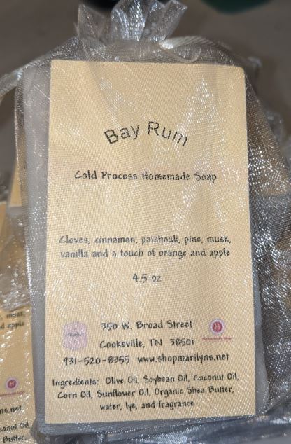 Bay Rum Cold Process Bar Soap