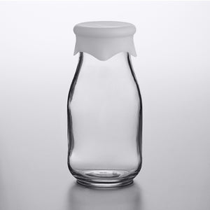 *16 oz Milk Bottle with Silicone Lid - Box of 6 Bottles and Lids # 11286*