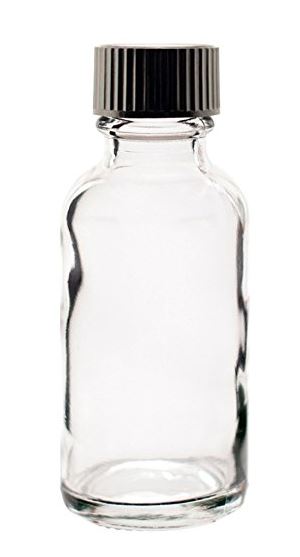 *1 oz glass bottle with lid- pkg of 5*