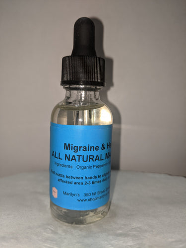 Migraine and Headache RELIEF! An All Natural Massage Oil