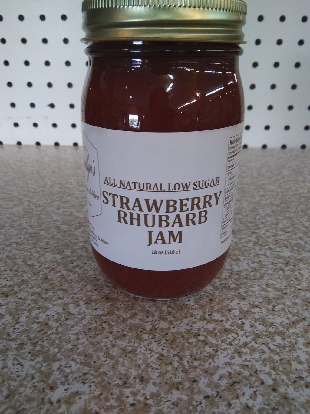 *All Natural Low Sugar Strawberry Rhubarb Jam*